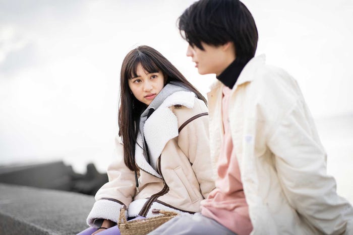 長谷川美月、杢代和人「恋とオオカミには騙されない」第2話(C)AbemaTV, Inc.