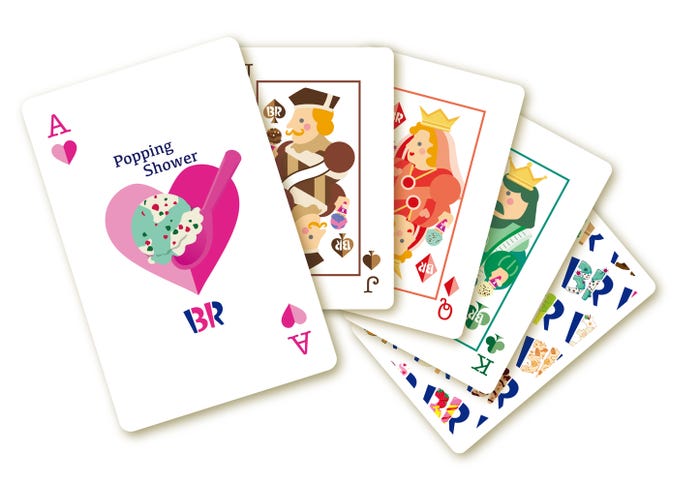 オリジナルトランプ/画像提供:B-R サーティワン アイスクリーム