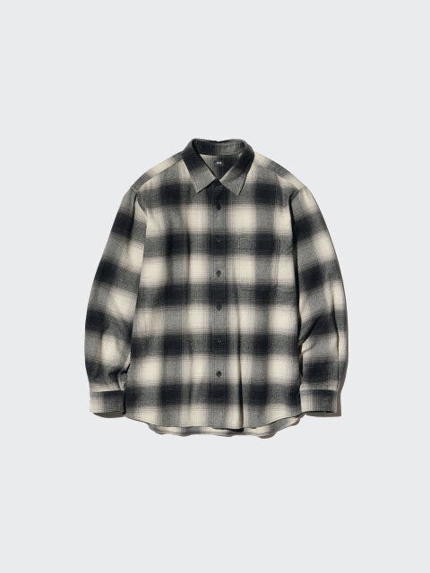 ユニクロ メンズアイテム トレンドコーデ 6スタイル kyoko. イラスト フランネルチェックシャツ