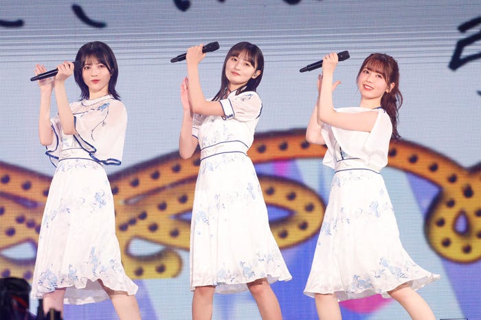 林瑠奈、遠藤さくら、筒井あやめ 「乃木坂46 11th YEAR BIRTHDAY LIVE」4期生公演の様子(C)乃木坂46LLC