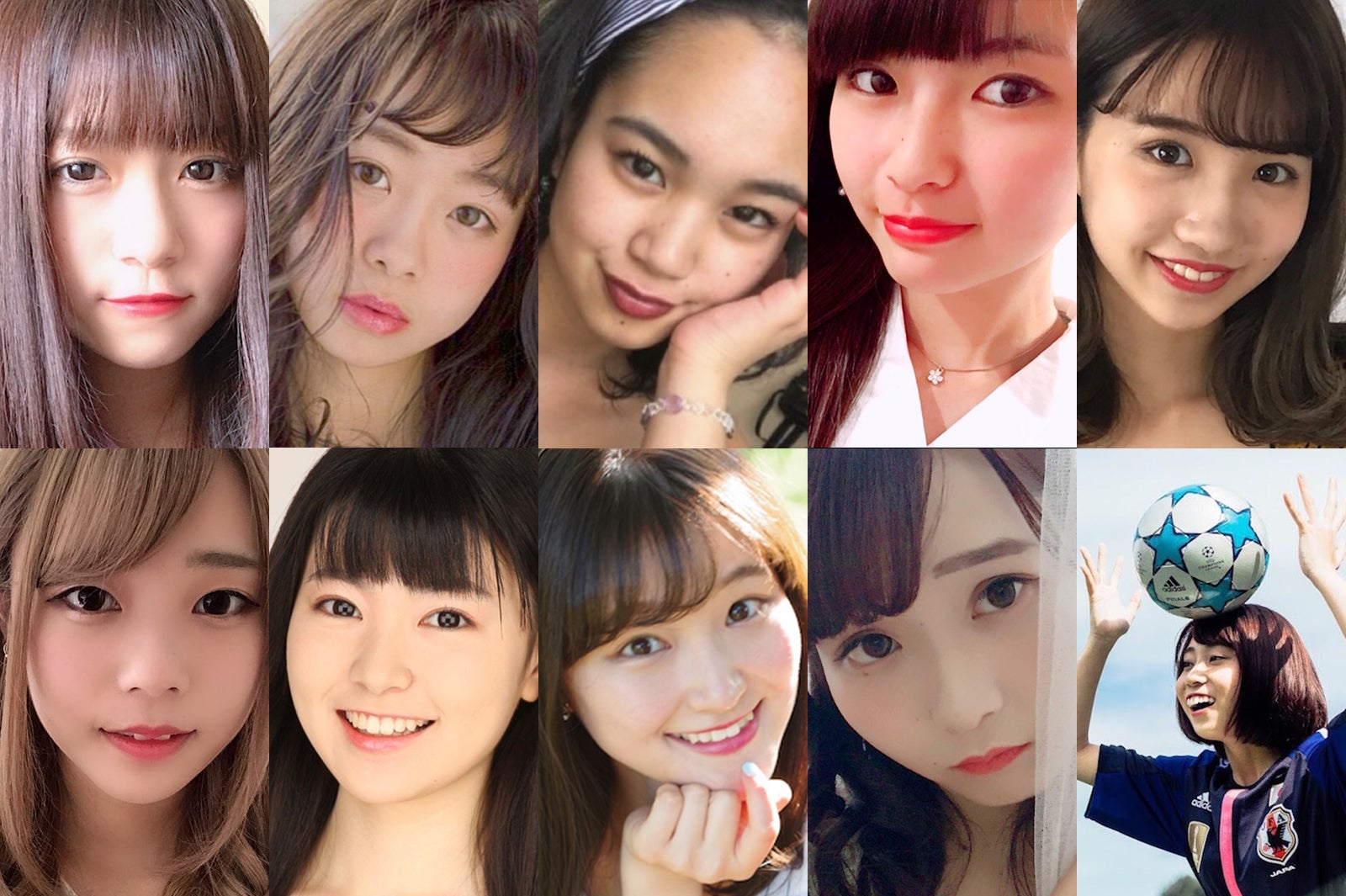 「FRESH CAMPUS CONTEST 2018」セミファナリストの一部（提供写真）