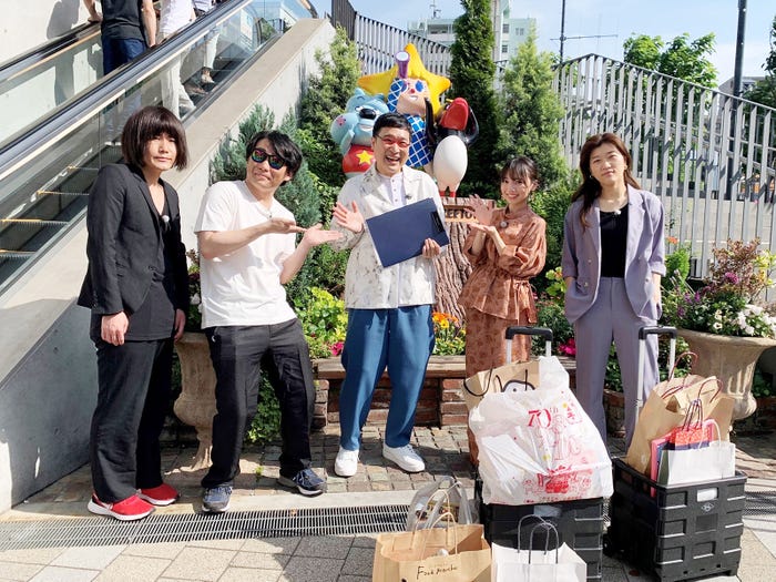 （左から）ランジャタイ（伊藤幸司、国崎和也）、山里亮太、齊藤京子、ヒコロヒー （C）テレビ朝日