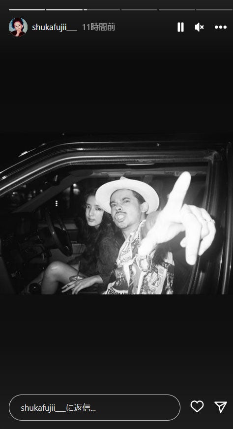 藤井萩花Instagramストーリーズより