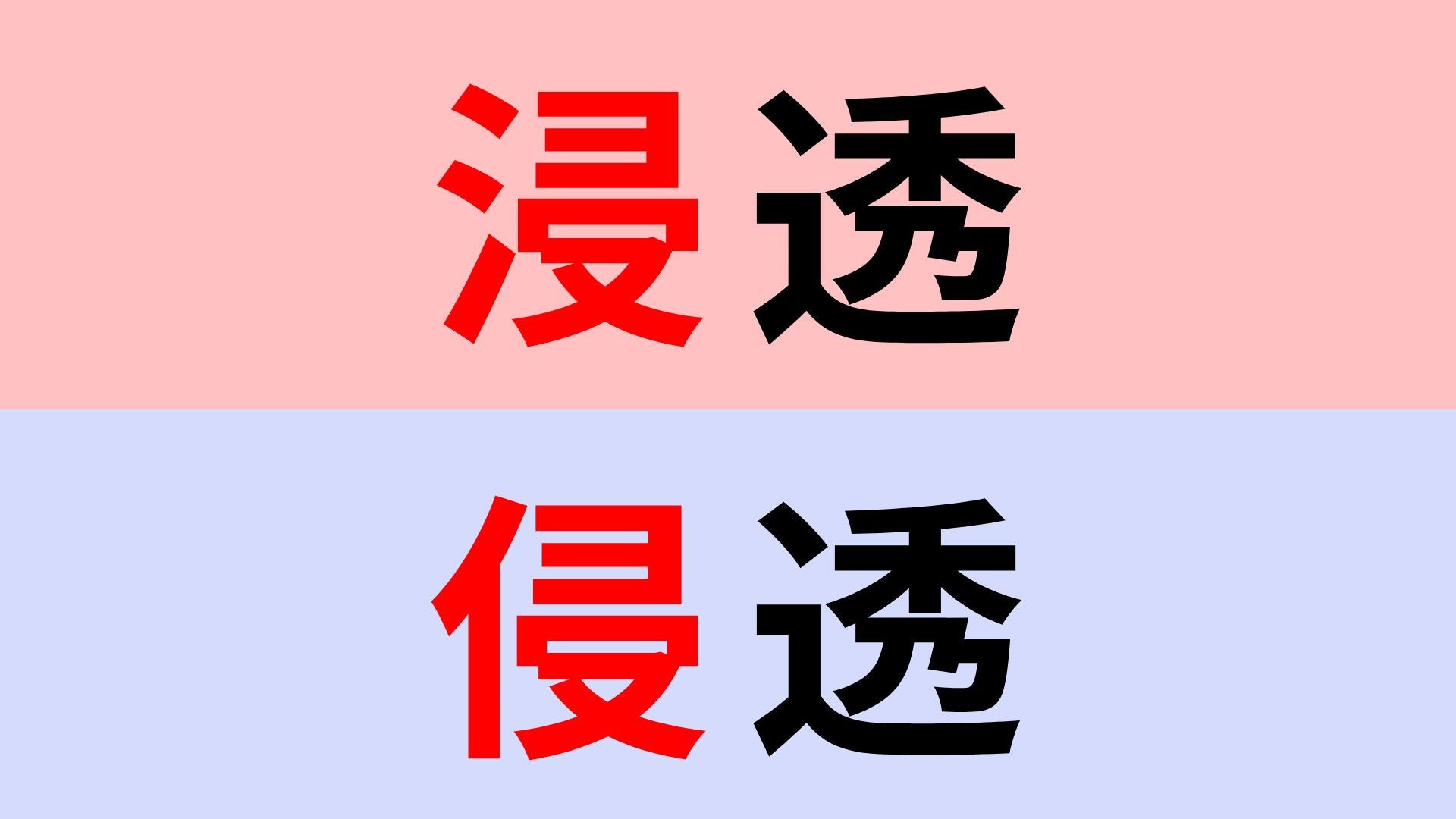 【漢字クイズ】「浸透」or「侵透」正解はどっち？意味の違いまで押さえたい！