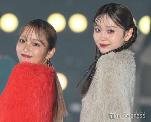 ねお&野咲美優姉妹、お揃いコーデが可愛い 秋先取りの仲良しランウェイ【関西コレクション 2024 A/W】