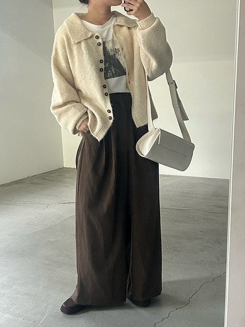 カーディガン コーデ カーディガンコーデ4