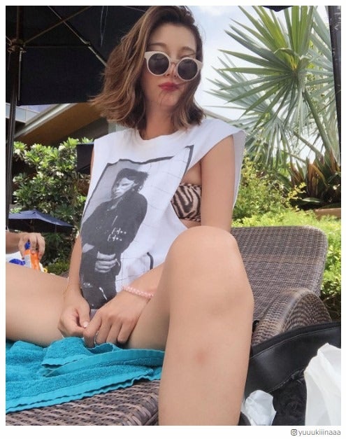 木下優樹菜、水着チラ見せSEXYショットに「かっこいいママ」絶賛の声続出