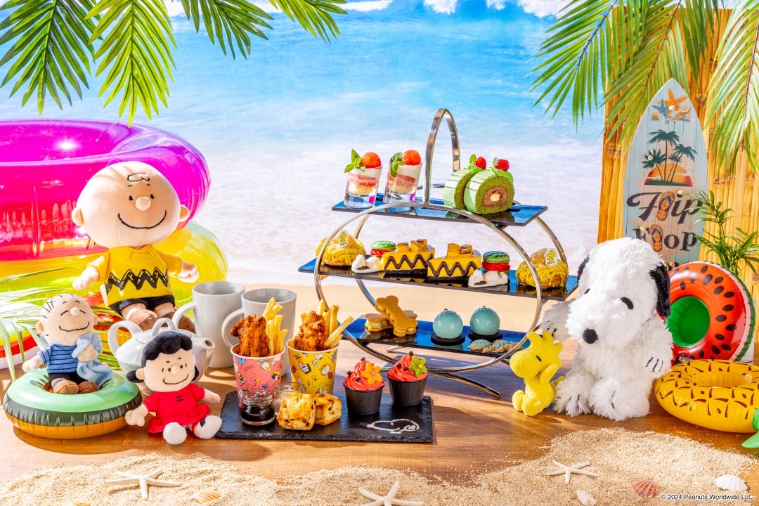 アフタヌーンティー「Snoopy Summer Beach Time」5,600円／提供画像