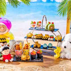 アフタヌーンティー「Snoopy Summer Beach Time」5,600円/提供画像