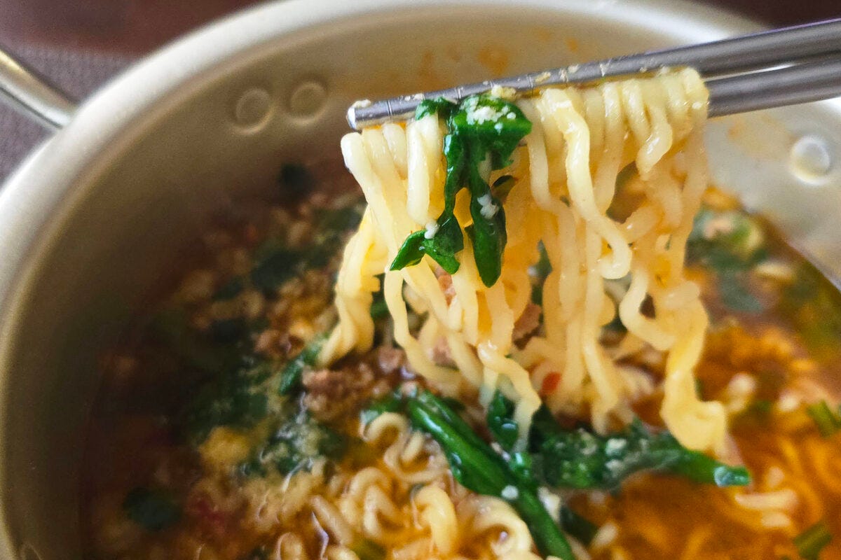 辛ラーメン簡単大人アレンジ・実食