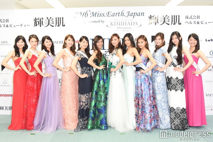 画像16 26 16ミス アース ジャパン ファイナリスト12名お披露目 華麗なドレス姿で集結 モデルプレス