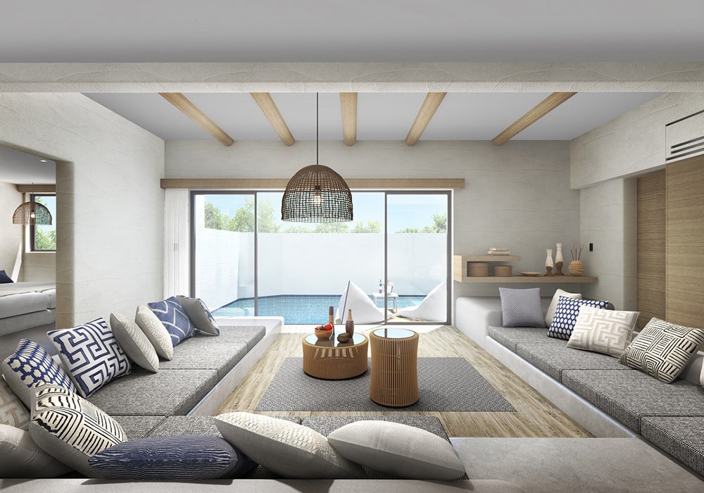 客室リビング／画像提供：T.K-BLOCKS