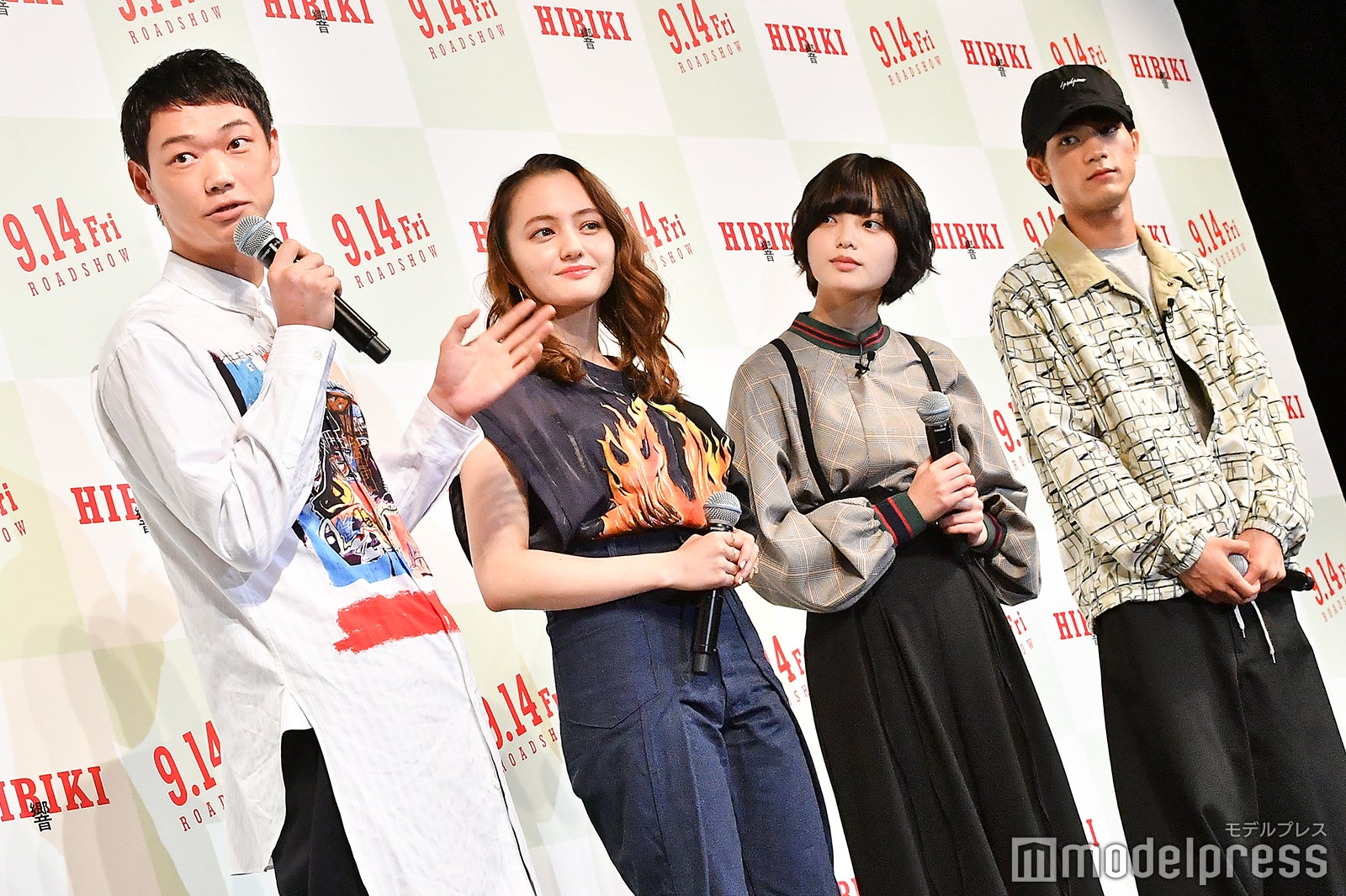 笠松将、アヤカ・ウィルソン、平手友梨奈、板垣瑞生 （C）モデルプレス