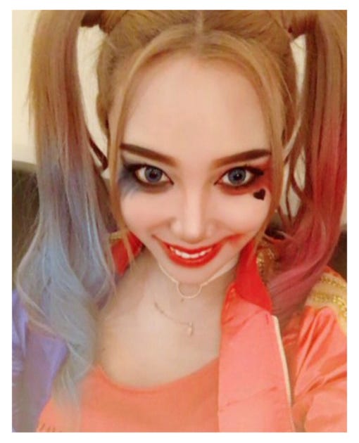 ハーレイ・クイン(2016年)/ざわちんオフィシャルブログ(Ameba)より