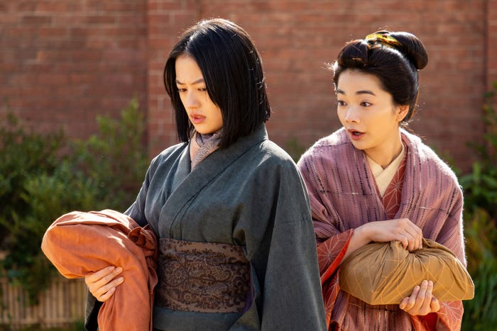 上坂樹里、見上愛「風、薫る」第21話(C)NHK