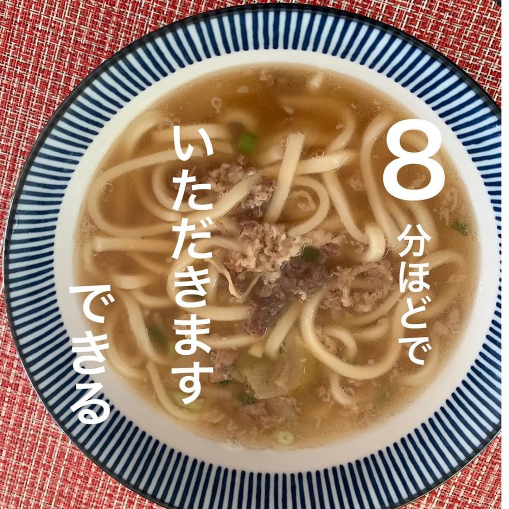 お水がいらないシリーズの肉うどん