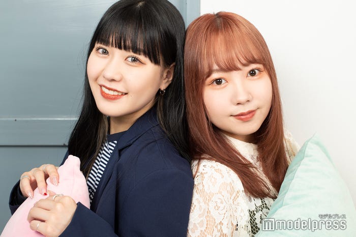 イメチェン前のえなぴ、むく/むくえな(C)モデルプレス