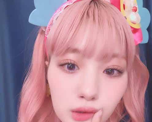 鶴嶋乃愛、プリキュアコスプレ姿に「リアルプレシャス」「ピンクヘアと紫カラコン可愛すぎる」の声