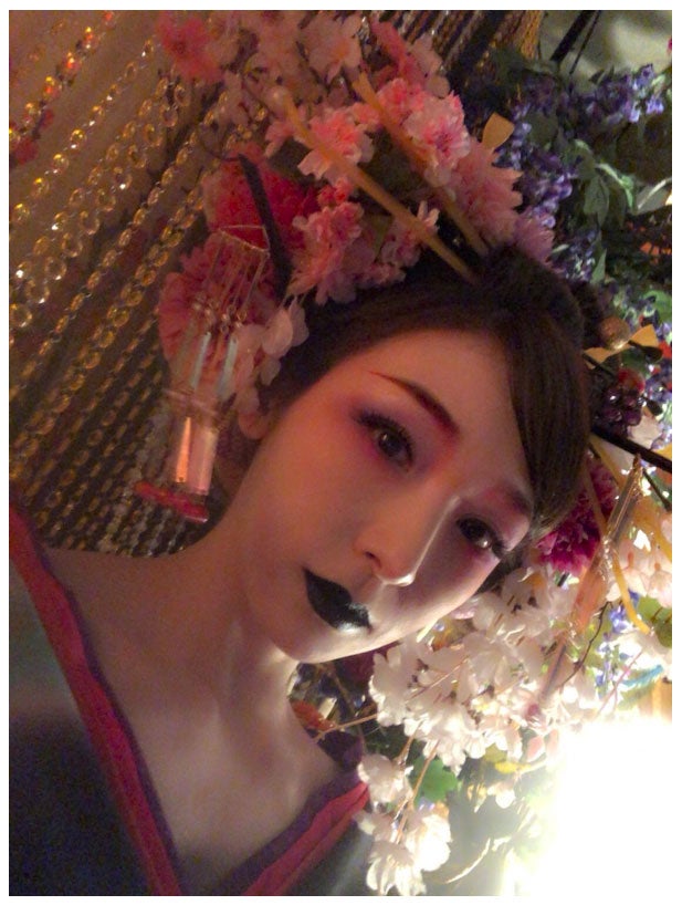 花魁姿の加護亜依／加護亜依オフィシャルブログ（Ameba）より