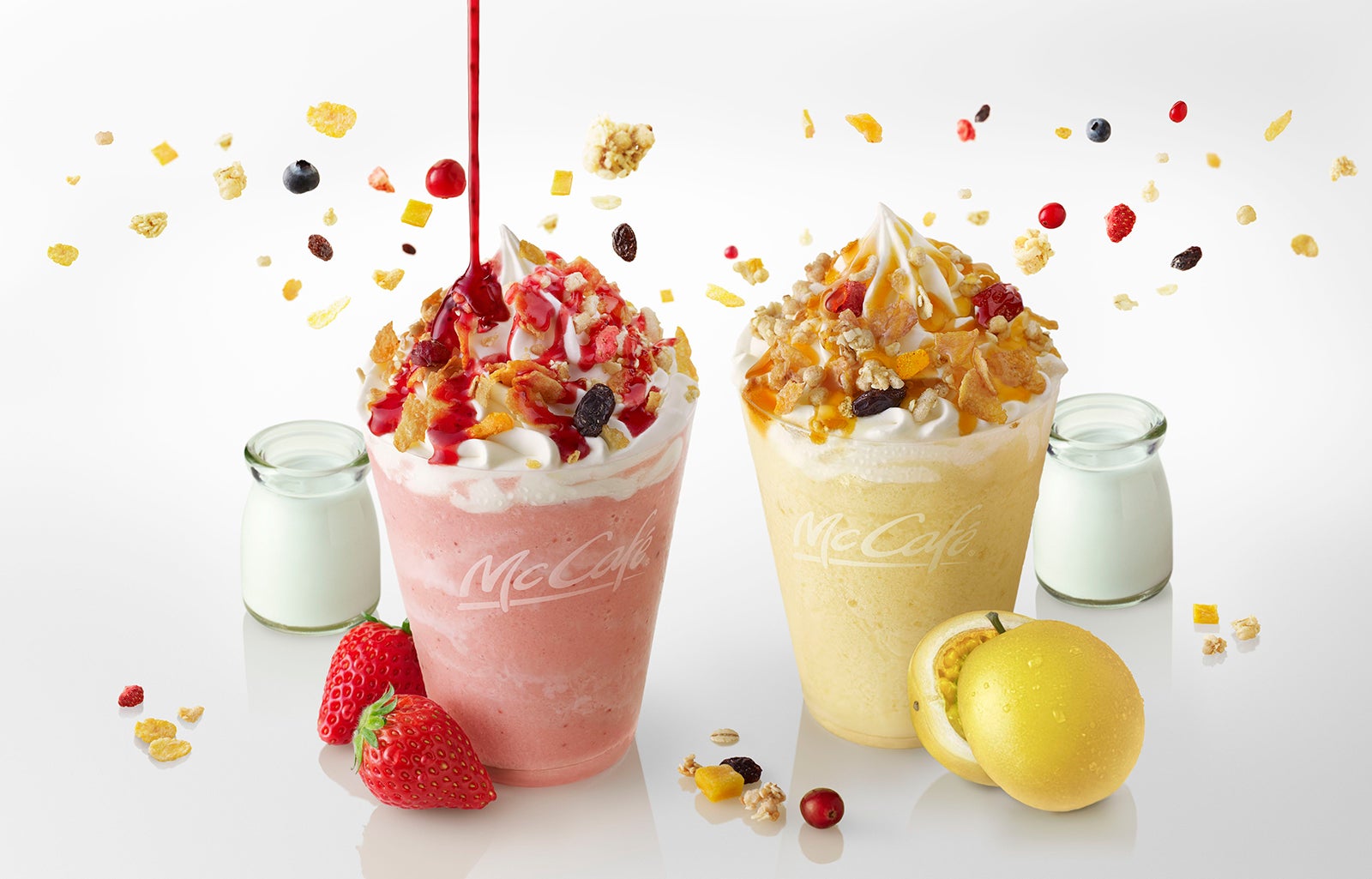 マックカフェ初ヨーグルトとフルーツの爽やかドリンク登場