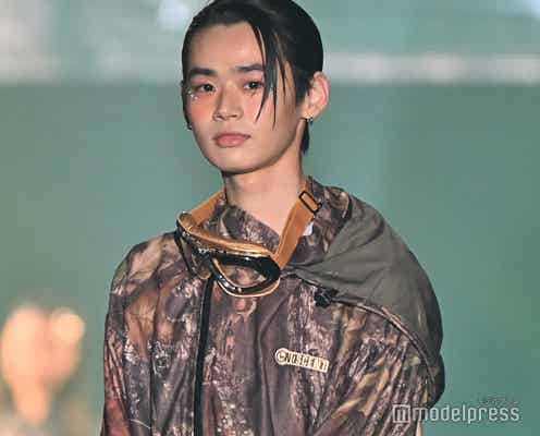 「最高の教師」で話題・のせりん、ラメ×濃い目チークが可愛い ジェンダーレスな魅力放つ【TGC 和歌山 2024】