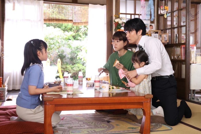 永瀬ゆずな、上野樹里、風間俊介、中村千歳「監察医 朝顔2025新春スペシャル」(C)フジテレビ