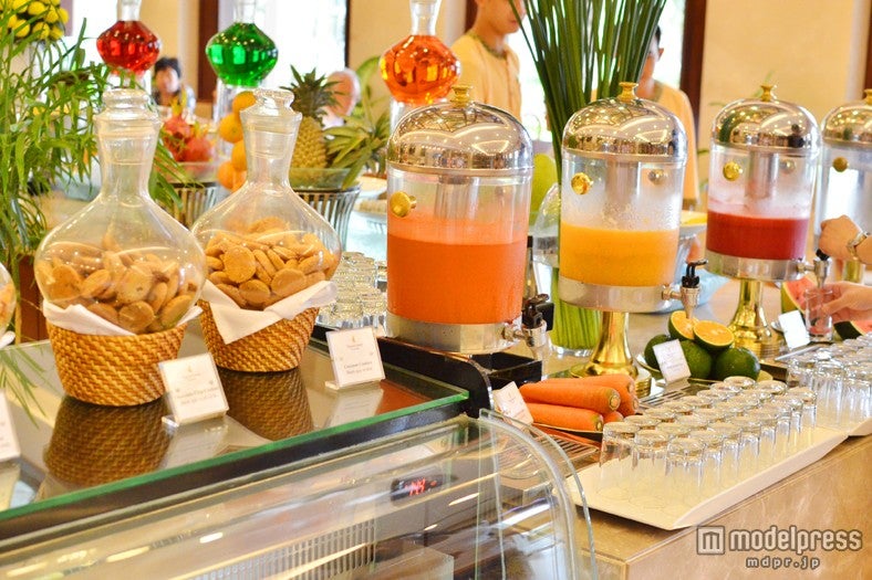 フルーツジュースが何種類もあります／ヴィンパールラグジュアリーダナン