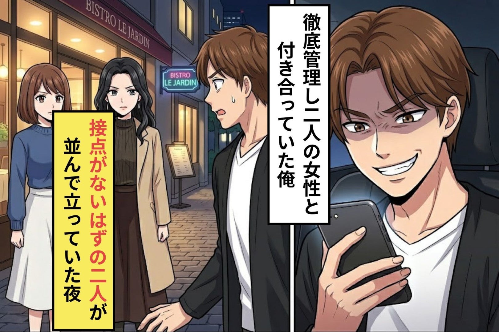 「証拠あるの？」浮気を疑われるも余裕の俺。しかし裏では、もう一人の彼女が証拠を集めていて...