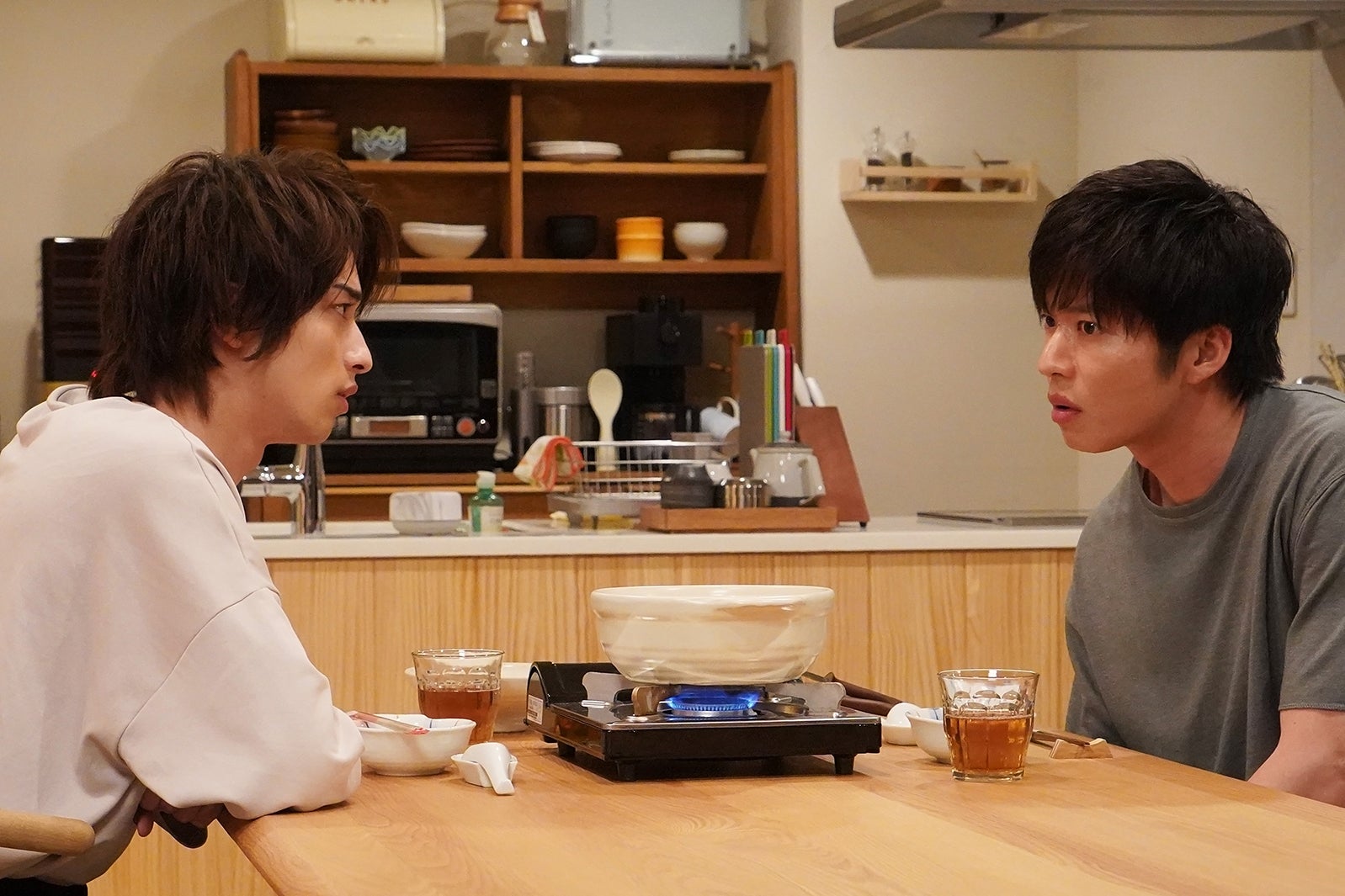 横浜流星、田中圭／「あなたの番です」第13話より（C）日本テレビ