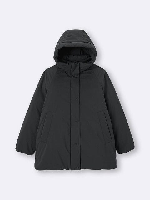 GU ウォームパデッドステッチレスコート GUのウォームパデッドステッチレスコート