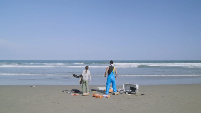 井上咲楽、板橋駿谷(C)NHK