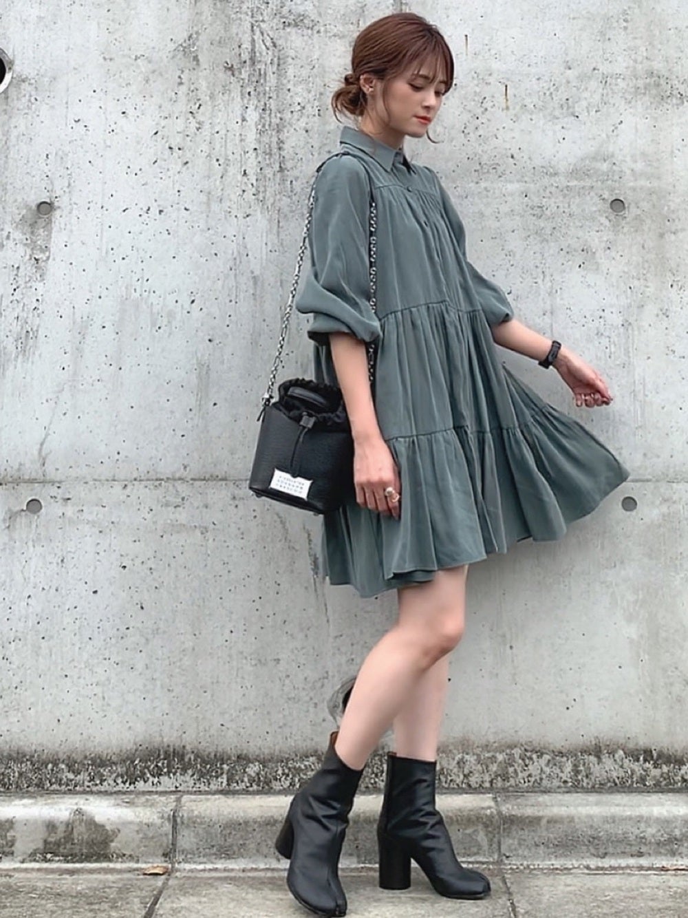 オファー zara ワンピース 秋