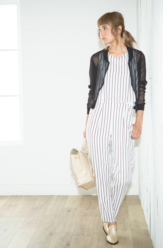 シフォンリブブルゾン 2,698円(税込)「Re:EDIT by GALSTAR」／画像提供：Re:EDIT by GALSTAR