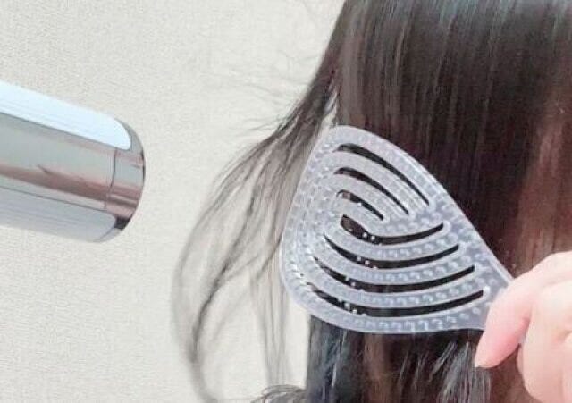 立てられる乾きやすいブローブラシ(クリア・楕円) ダイソー 立てられる乾きやすいブローブラシ(クリア・楕円) ダイソー 使用感