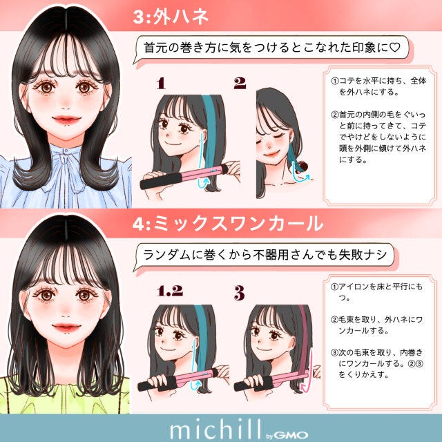 今っぽ巻き髪 垢抜け 簡単 8style kyoko. イラスト 今っぽ巻き髪 垢抜け 簡単 8style kyoko. イラスト 外ハネ ミックスワンカール