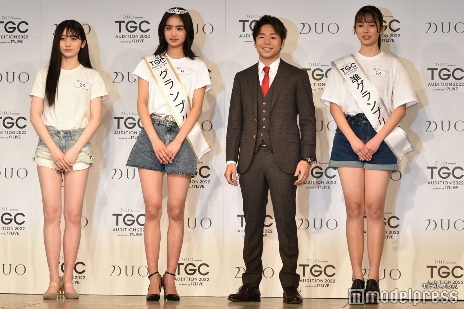 田中紗吏杏さん、新沼凛空さん、武尊、山本奈津美さん （C）モデルプレス