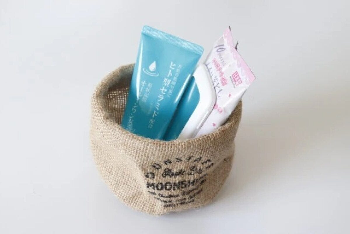 ダイソー　ナチュラルストレージ（ラウンド）　使用例　収納