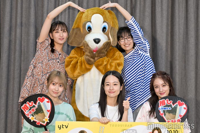 (後列左から)北村優衣、つづ井さん、木竜麻生(前列左から)桜井玲香、藤間爽子、谷まりあ(C)モデルプレス