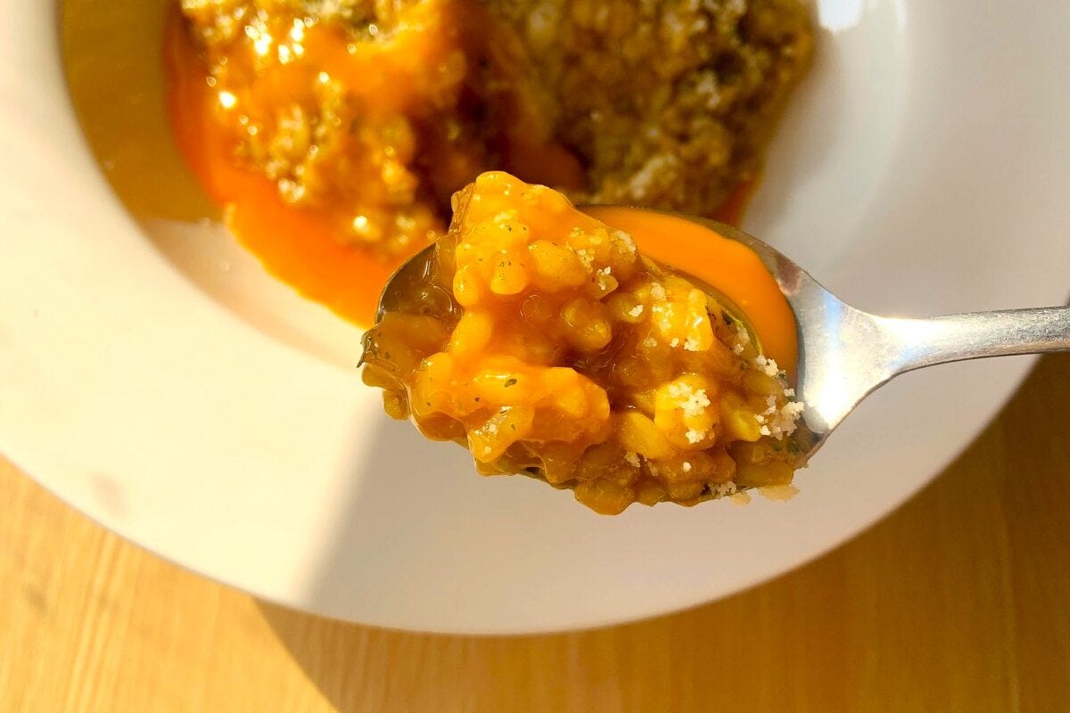 レンジでリゾット