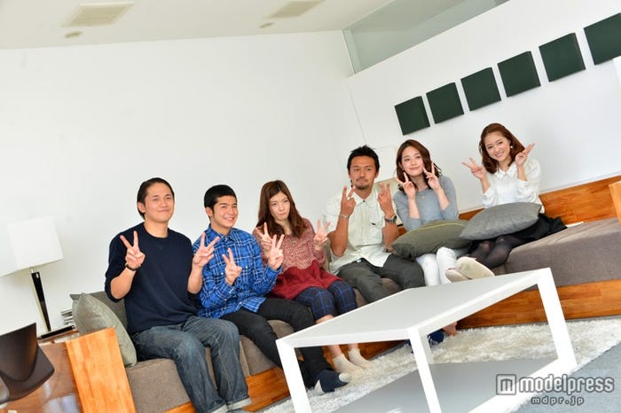 左から:宮城大樹、菅谷哲也、住岡梨奈、今井洋介、筧美和子、永谷真絵