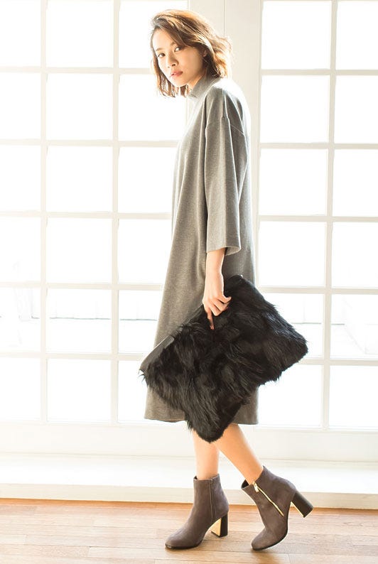 ボトルネックポンチワンピース「Re:EDIT by GALSTAR」3,498円(税込)/画像提供:Re:EDIT by GALSTAR