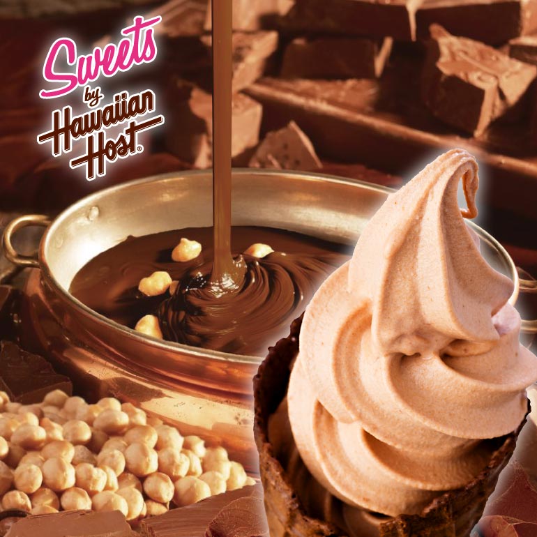 ハワイ定番チョコ土産「ハワイアンホースト」がソフトクリームになった！／画像提供：ハワイアンホースト・ジャパン