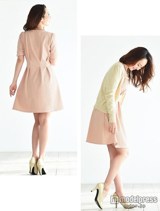 タック入りギンガムチェックワンピ「Rioty」2,980円（税込）