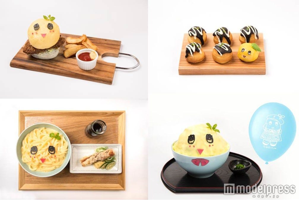 「ふなっしーカフェ」が関西初登場 大阪名物ヘレカツバーガーやたこ焼きケーキも