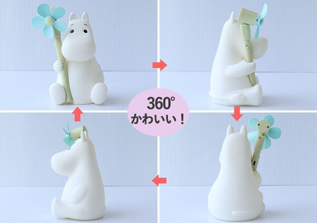 ムック本　ムック　付録　人気　おすすめ　オススメ　宝島社　宝島　レビュー　便利　優秀　当たり　最高　2023　扇風機　ミニ扇風機　ムーミン　moomin　オブジェ　置き物