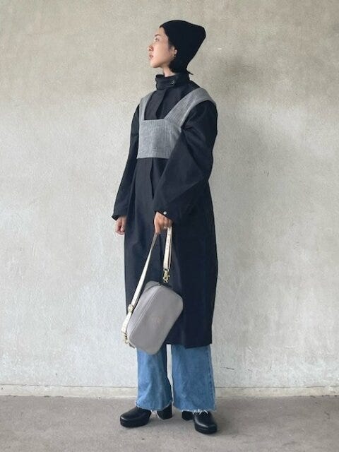 デニム　コーデ　秋　冬