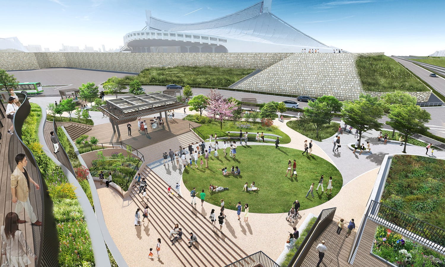 原宿・代々木公園そばに新施設「BE STAGE」ハワイの日本初上陸レストランやニューバランスなど8店舗