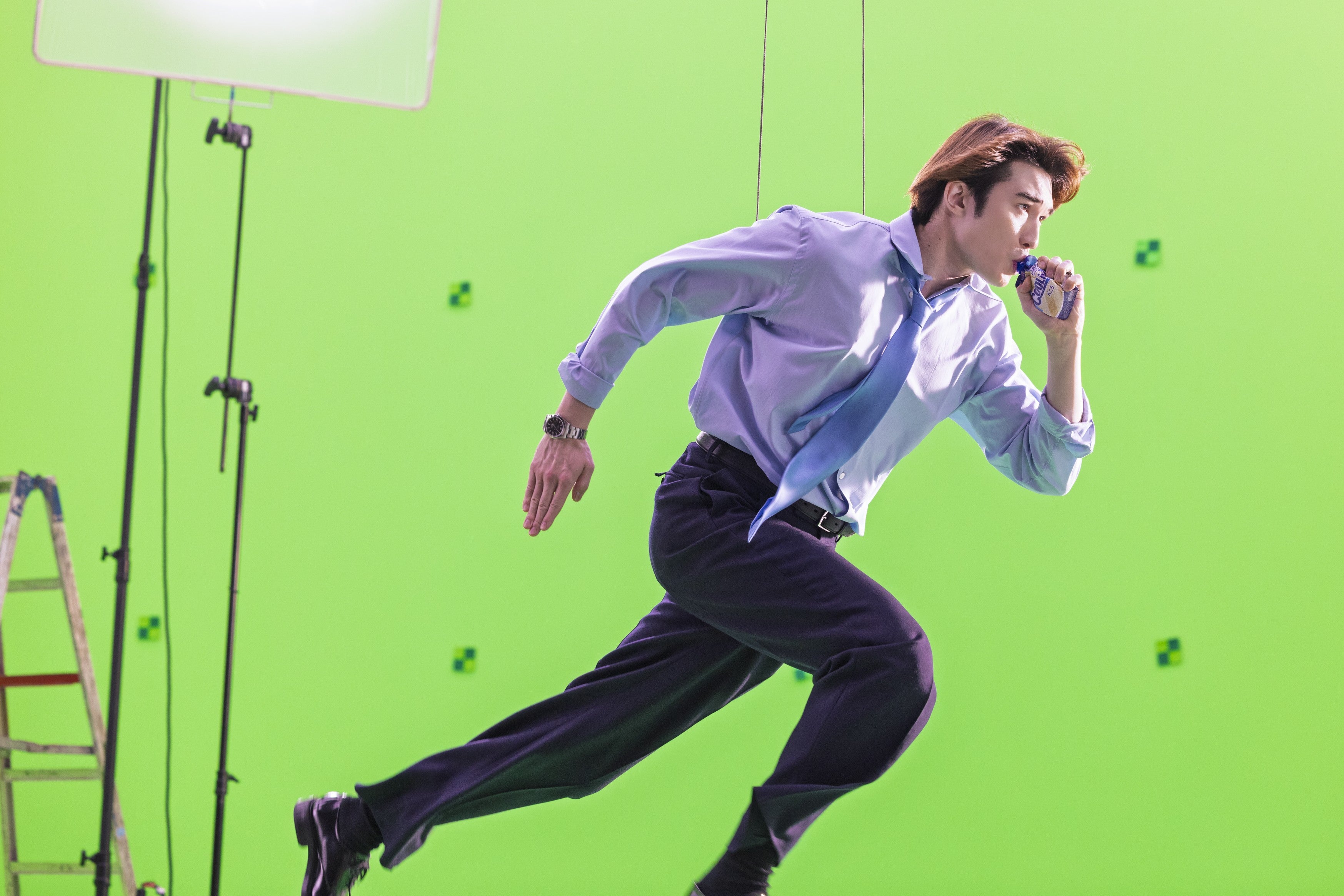 ジェシー／新TVCM「瞬間爽快感」篇メイキング（提供写真）