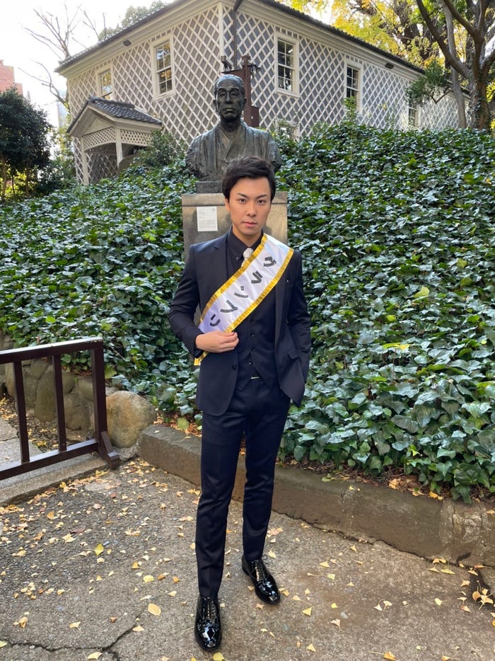 「慶應ボーイコンテスト2021」グランプリ・石井隼一郎さん(提供画像)