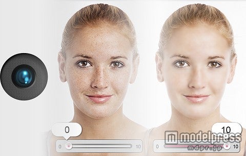 10段階のビューティモードで肌の白さや目鼻立ちの強調も調整可能